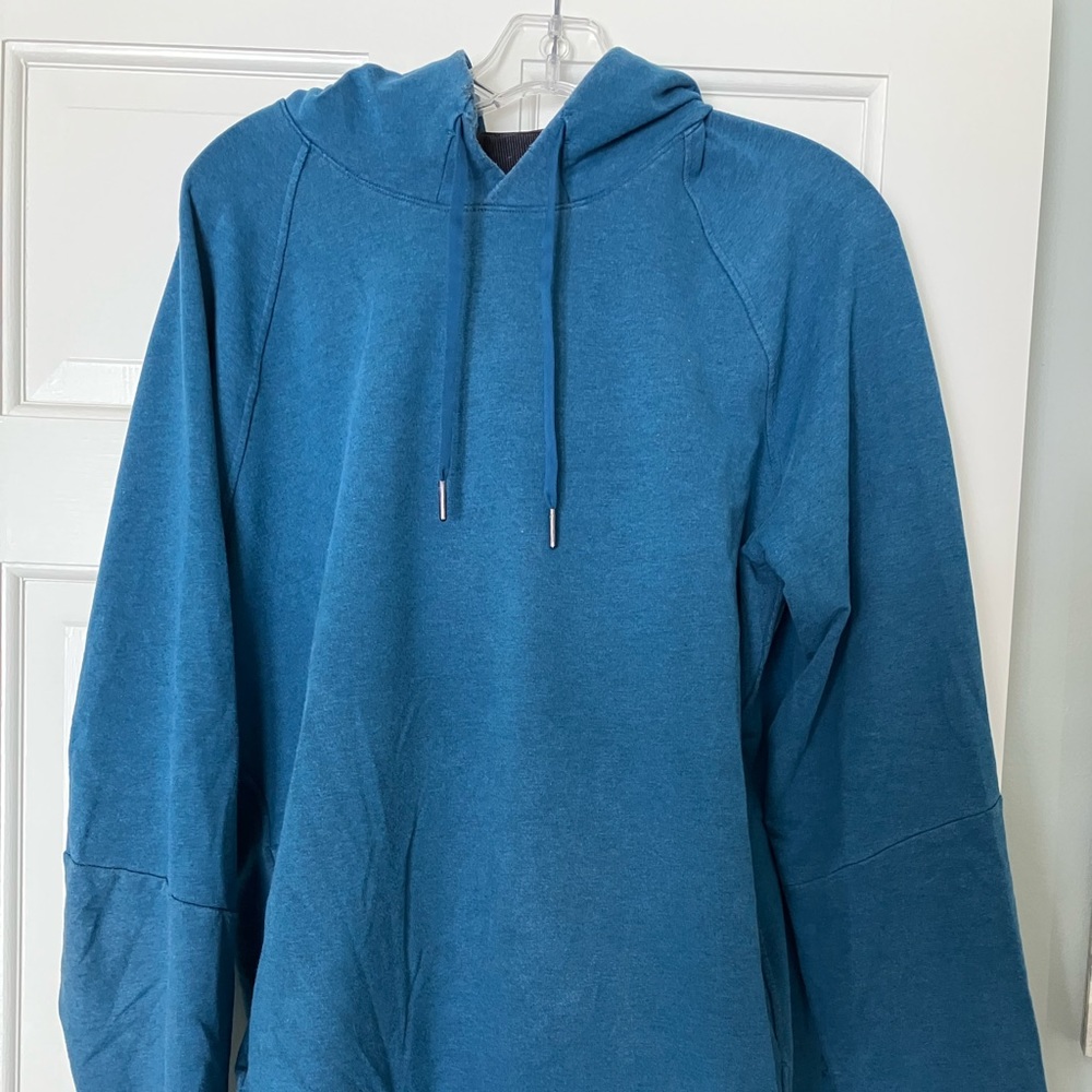 Mens Lululemon City Sweat Pullover Hoodie - Turquoise (Large)